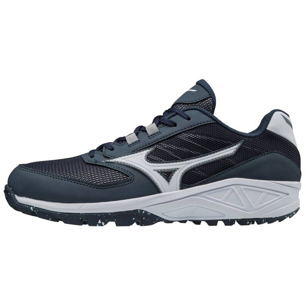 Tenis Baseball Mizuno Dominant All Surface Baixo Turf - Homem - Azul Marinho/Branco - IVBHG0519